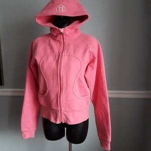 Lululemon Sherbet Pink Scuba Jacket Size 10